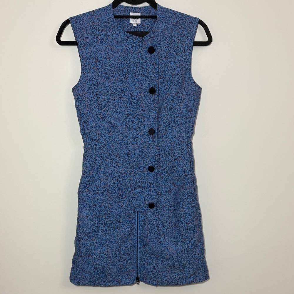 Opening Ceremony Blue Patterned Mini Dress